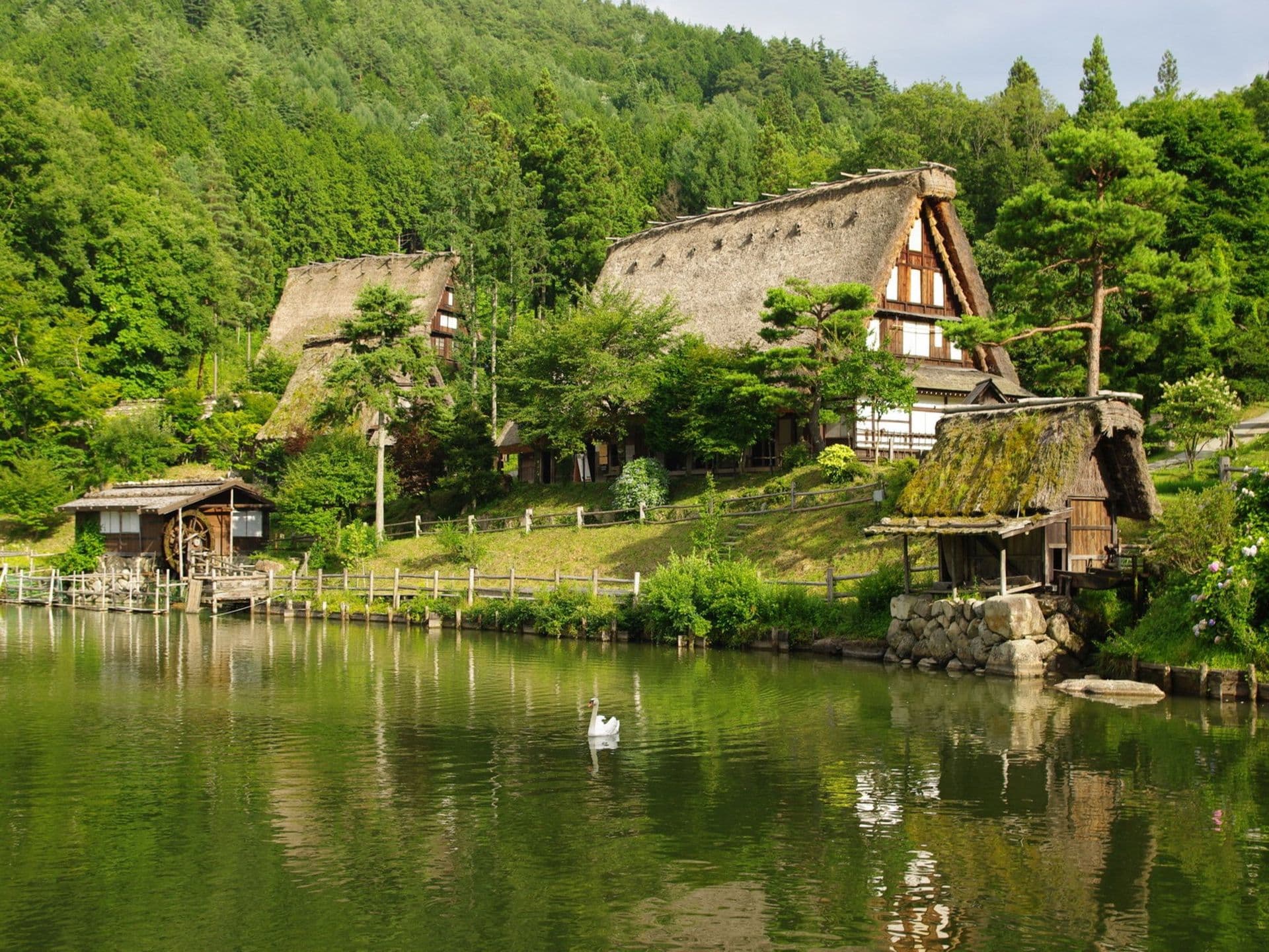 Visit the traditional village, Hida no sato